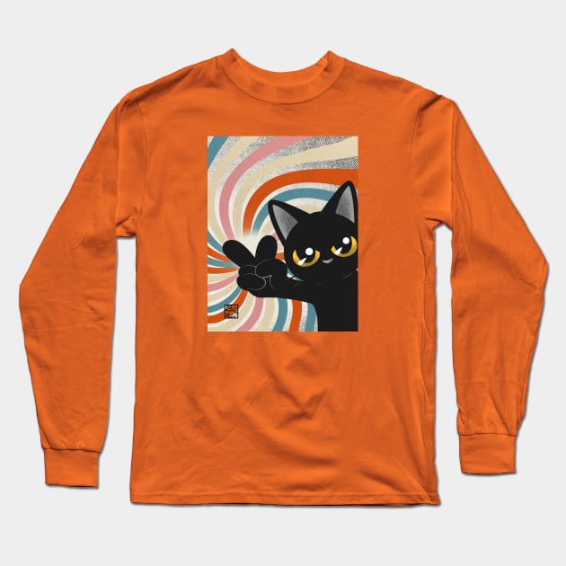 V-sign Long Sleeve T-Shirt by BATKEI